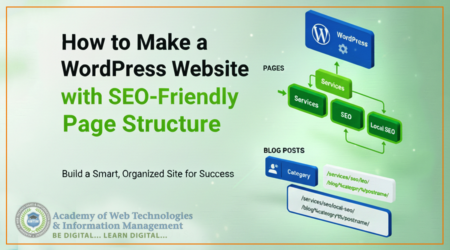 An "Easy tutorial to make Wordpress website with SEO Friendly URL structure" by Academy of Web Technologies & Information Management (AWTIM), Kolkata, India