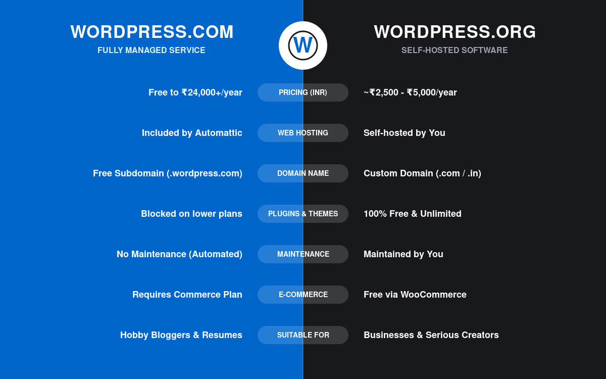 An Ultimate Guide: What’s the Difference Between WordPress.com vs WordPress.org?